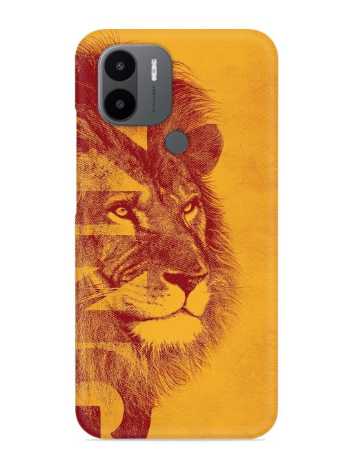 Gold Lion Crown Art Snap Case for Poco C50 Zapvi