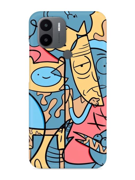 Silly Face Doodle Snap Case for Poco C50 Zapvi