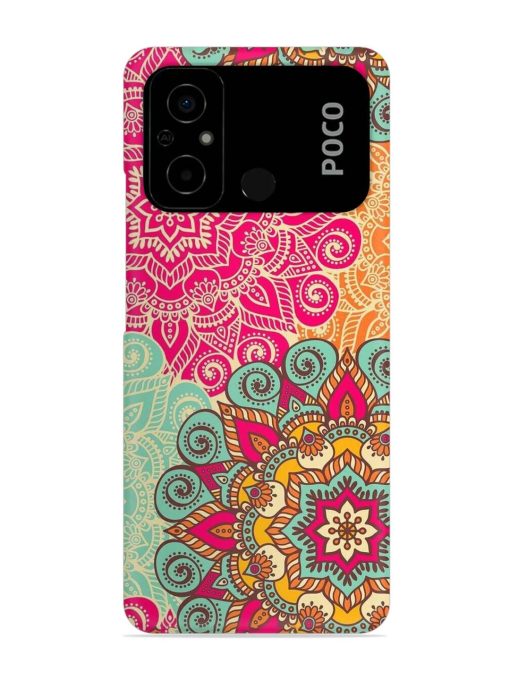 Mandala Seamless Snap Case for Poco C55 Zapvi