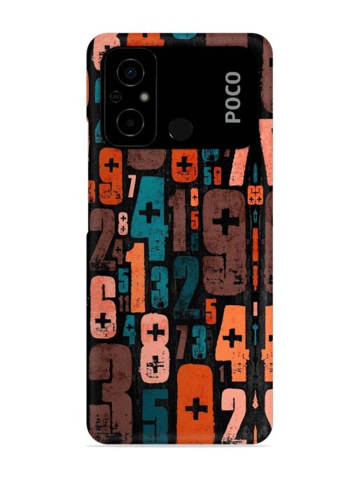 0 To 9 Art Snap Case for Poco C55 Zapvi