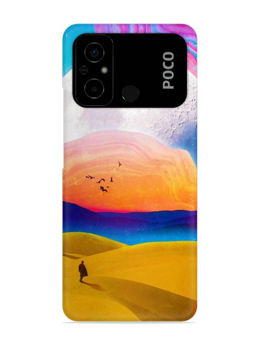 Sandy Desert Snap Case for Poco C55 Zapvi