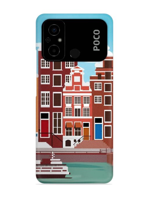 Scenery Architecture Amsterdam Landscape Snap Case for Poco C55 Zapvi