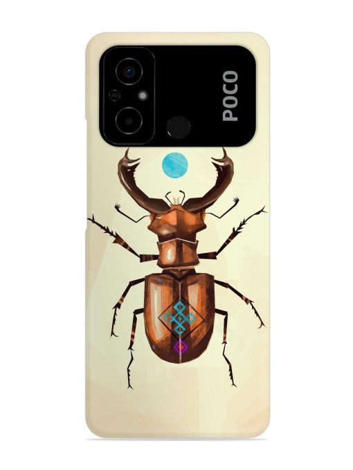 Stag Beetle Vector Snap Case for Poco C55