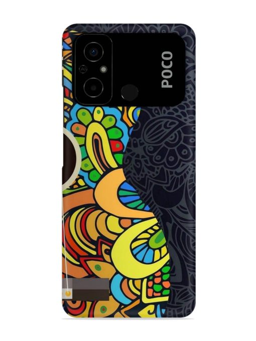 Guitar Vector Art Snap Case for Poco C55 Zapvi