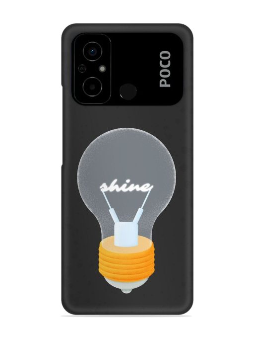 Bulb Background Snap Case for Poco C55 Zapvi