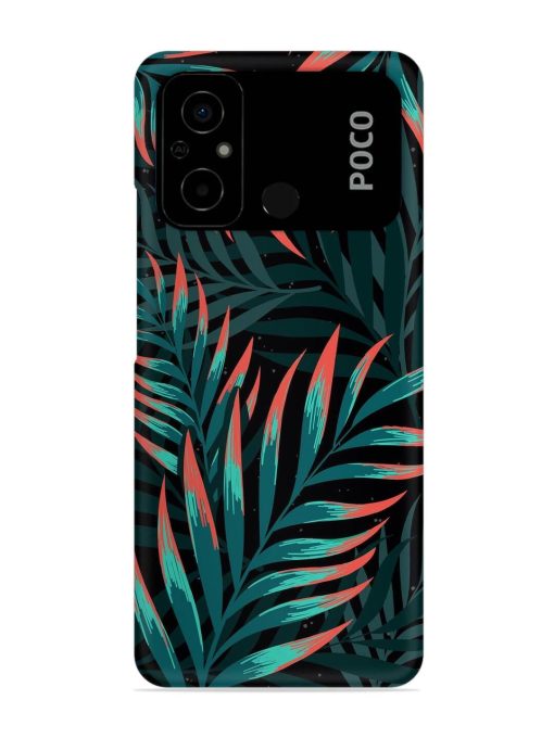 Green Leaf Art Snap Case for Poco C55