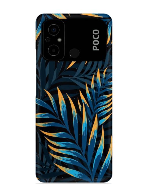 Abstract Leaf Art Snap Case for Poco C55 Zapvi