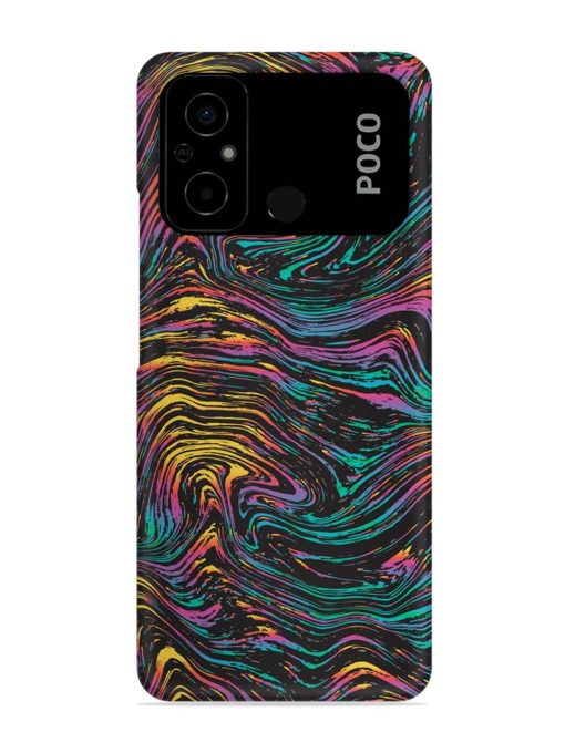 Abstract Liquid Colors Snap Case for Poco C55