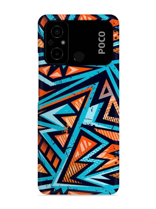 Abstract Seamless Grunge Snap Case for Poco C55 Zapvi