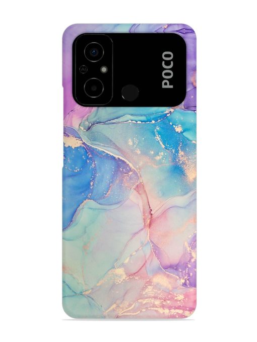 Alcohol Ink Colors Snap Case for Poco C55 Zapvi