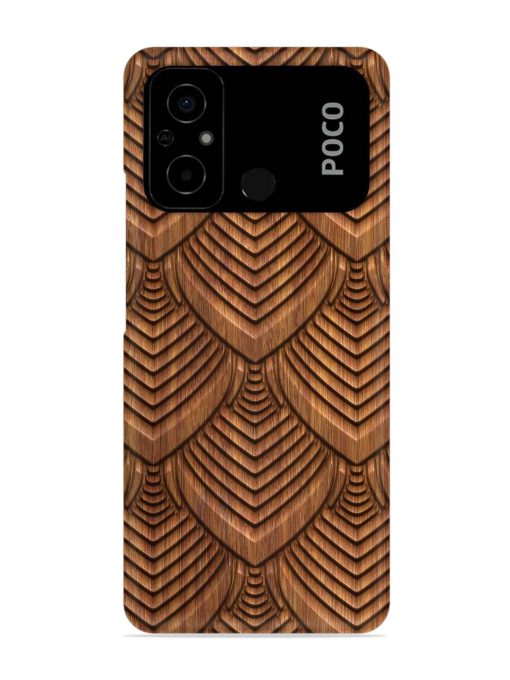 Carved Pattern On Snap Case for Poco C55 Zapvi