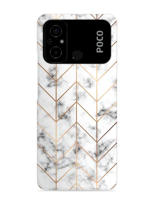 Vector Marble Texture Snap Case for Poco C55 Zapvi