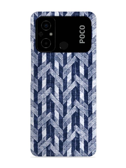 Abstract Herringbone Motif Snap Case for Poco C55 Zapvi