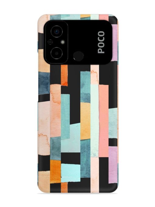 Geometric Seamless Pattern Snap Case for Poco C55 Zapvi