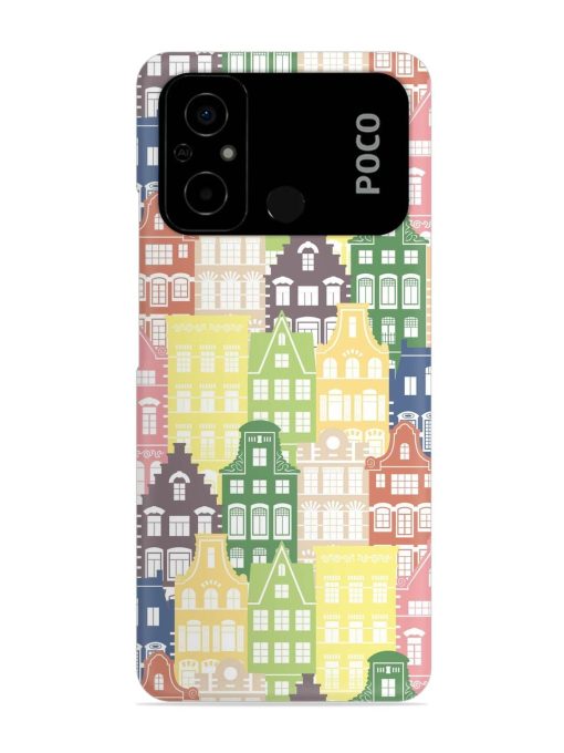 Seamless Shapes Pattern Snap Case for Poco C55 Zapvi