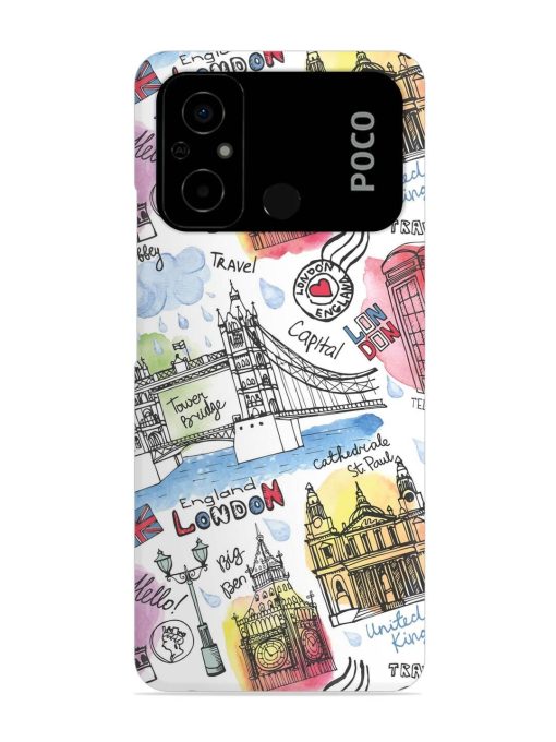 Vector London Landmark Snap Case for Poco C55 Zapvi