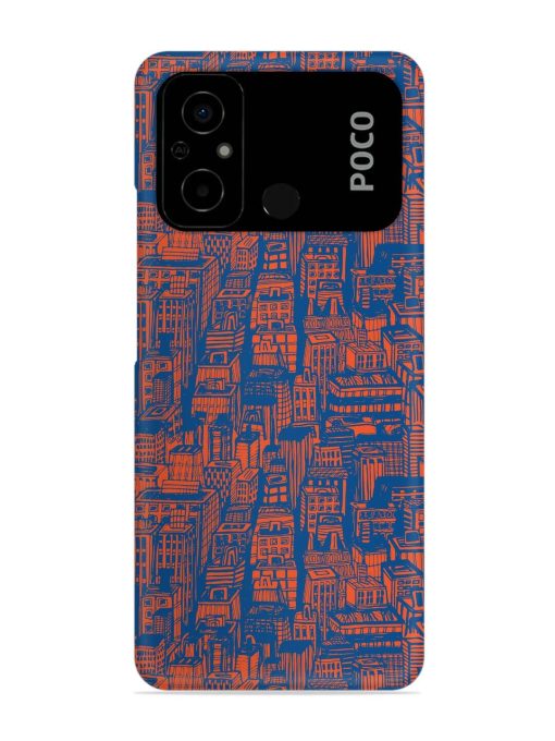 Hand Drawn Seamless Snap Case for Poco C55 Zapvi