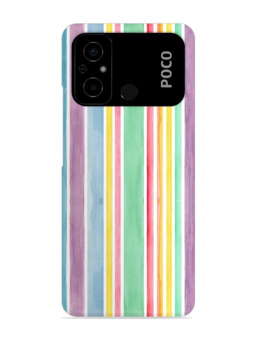 Hand Drawn Watercolor Snap Case for Poco C55 Zapvi