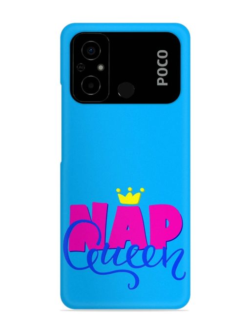 Nap Queen Quote Snap Case for Poco C55 Zapvi