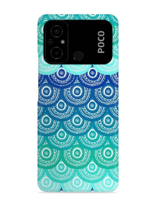 Ethnic Seamless Pattern Snap Case for Poco C55 Zapvi