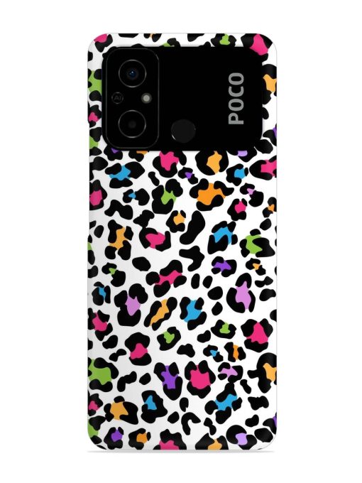 Seamless Leopard Pattern Snap Case for Poco C55