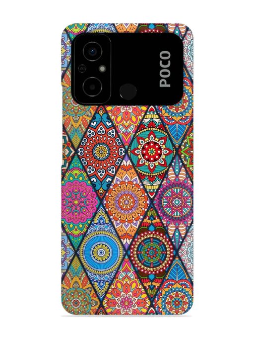 Seamless Tile Pattern Snap Case for Poco C55 Zapvi