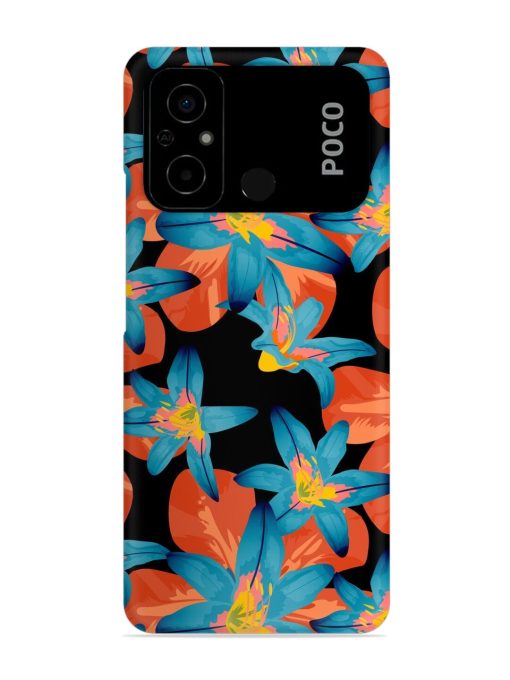 Philippine Flowers Seamless Snap Case for Poco C55 Zapvi