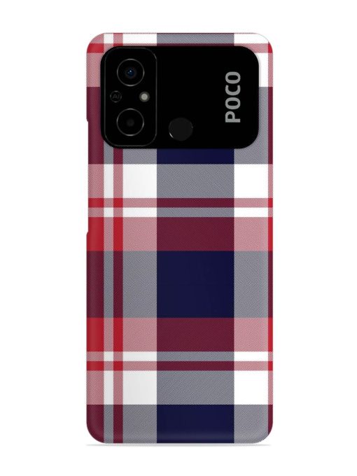 Classic Plaid Tartan Snap Case for Poco C55 Zapvi