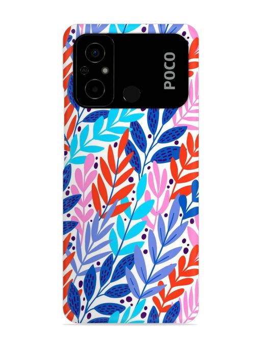 Bright Floral Tropical Snap Case for Poco C55