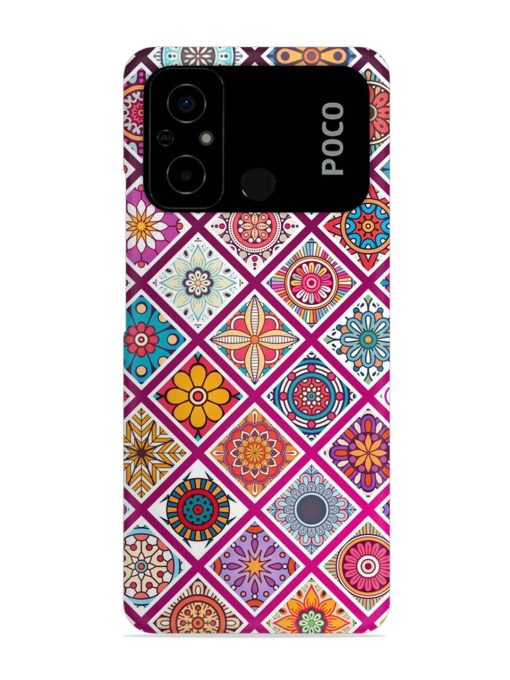 Seamless Tile Pattern Snap Case for Poco C55