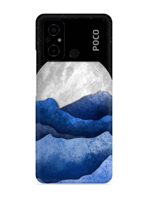 Full Moon Mountain Vector Snap Case for Poco C55