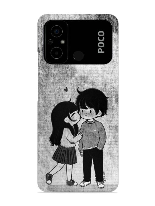 Couple Love Highlights Snap Case for Poco C55 Zapvi