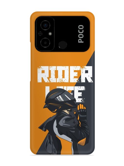 Rider Life Snap Case for Poco C55 Zapvi