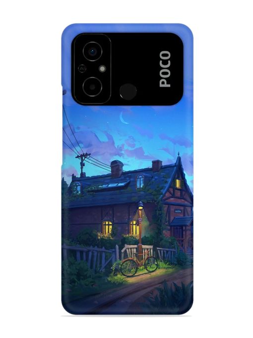 Beautiful Village House Snap Case for Poco C55