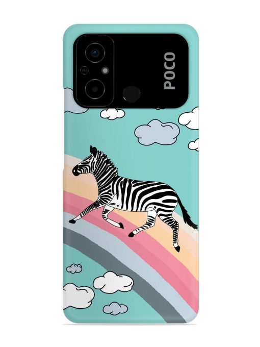 Running Zebra Snap Case for Poco C55 Zapvi