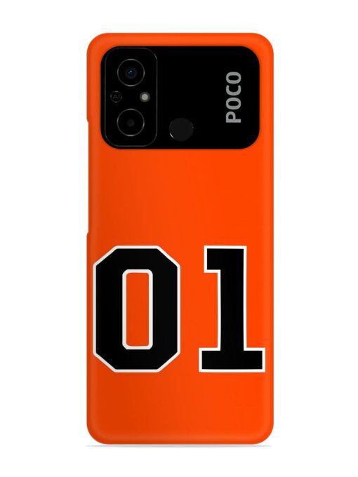 01 Number Snap Case for Poco C55 Zapvi