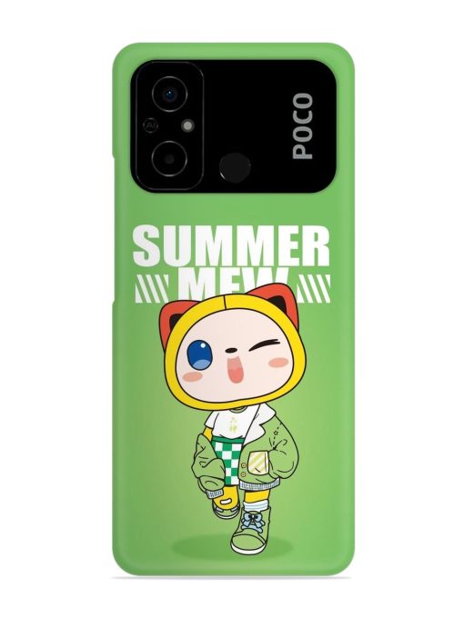 Summer Mew Snap Case for Poco C55 Zapvi