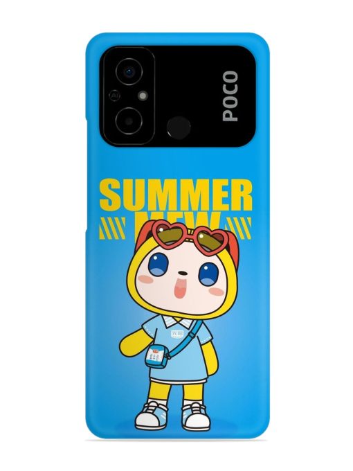 Summer Mew Cartoon Snap Case for Poco C55 Zapvi