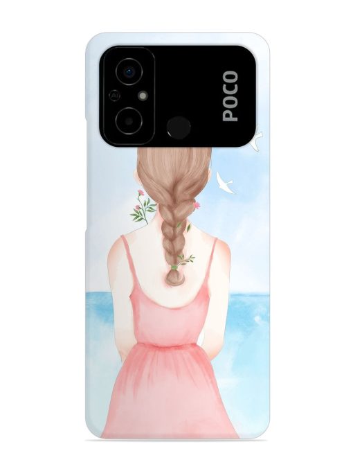 Watercolor Girl Vector Snap Case for Poco C55 Zapvi