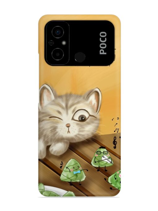 Cat Scorpion Dancing Snap Case for Poco C55