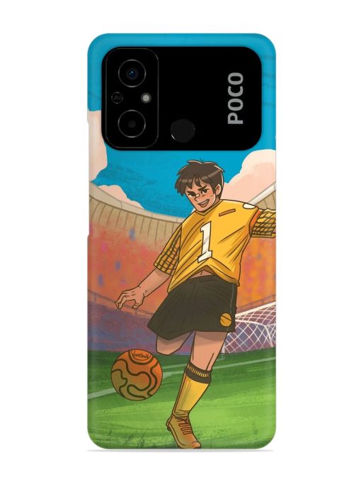 Soccer Kick Snap Case for Poco C55 Zapvi