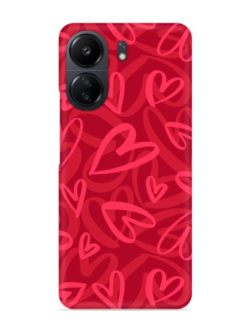 Seamless Romantic Pattern Snap Case for Poco C65