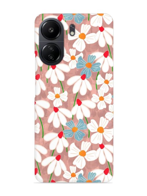 Abstract Petal Flowers Snap Case for Poco C65