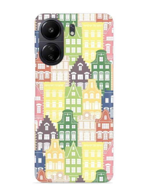 Seamless Shapes Pattern Snap Case for Poco C65 Zapvi