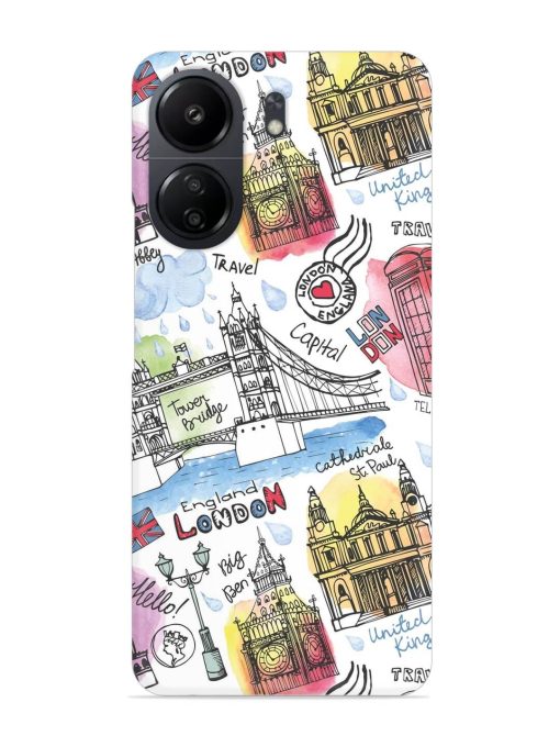 Vector London Landmark Snap Case for Poco C65 Zapvi