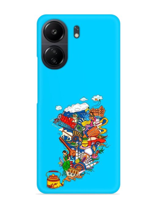 Vector Design Indian Snap Case for Poco C65