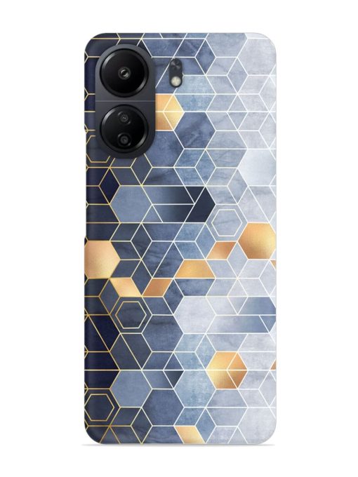 Geometric Abstraction Hexagons Snap Case for Poco C65