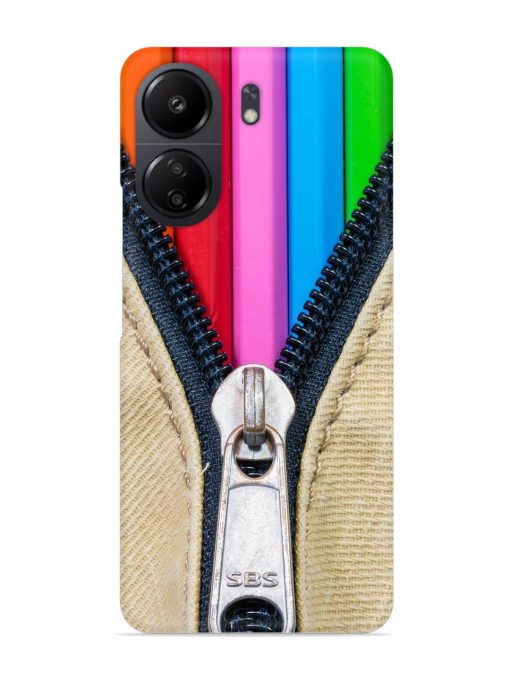 Zip In Color Snap Case for Poco C65 Zapvi