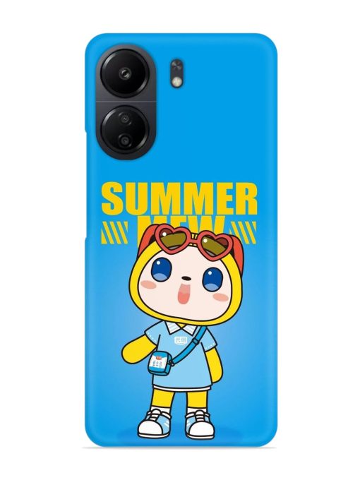 Summer Mew Cartoon Snap Case for Poco C65 Zapvi