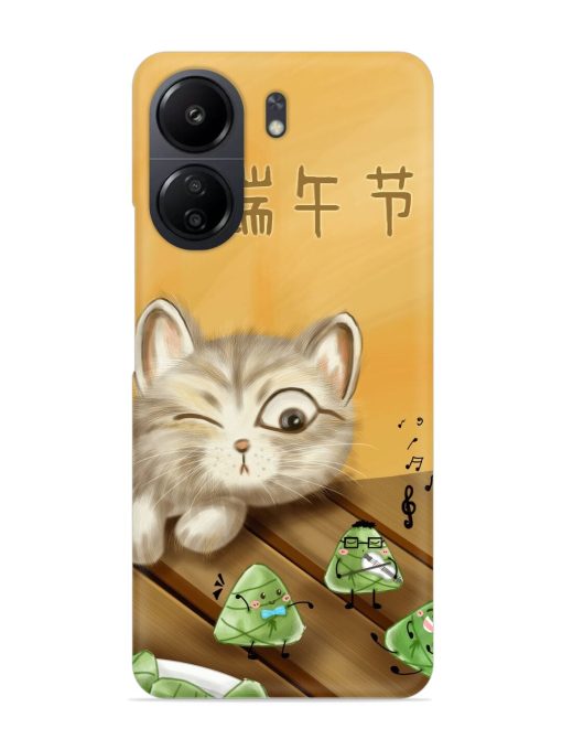 Cat Scorpion Dancing Snap Case for Poco C65 Zapvi